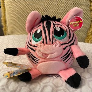 Crunchimals pink zebra